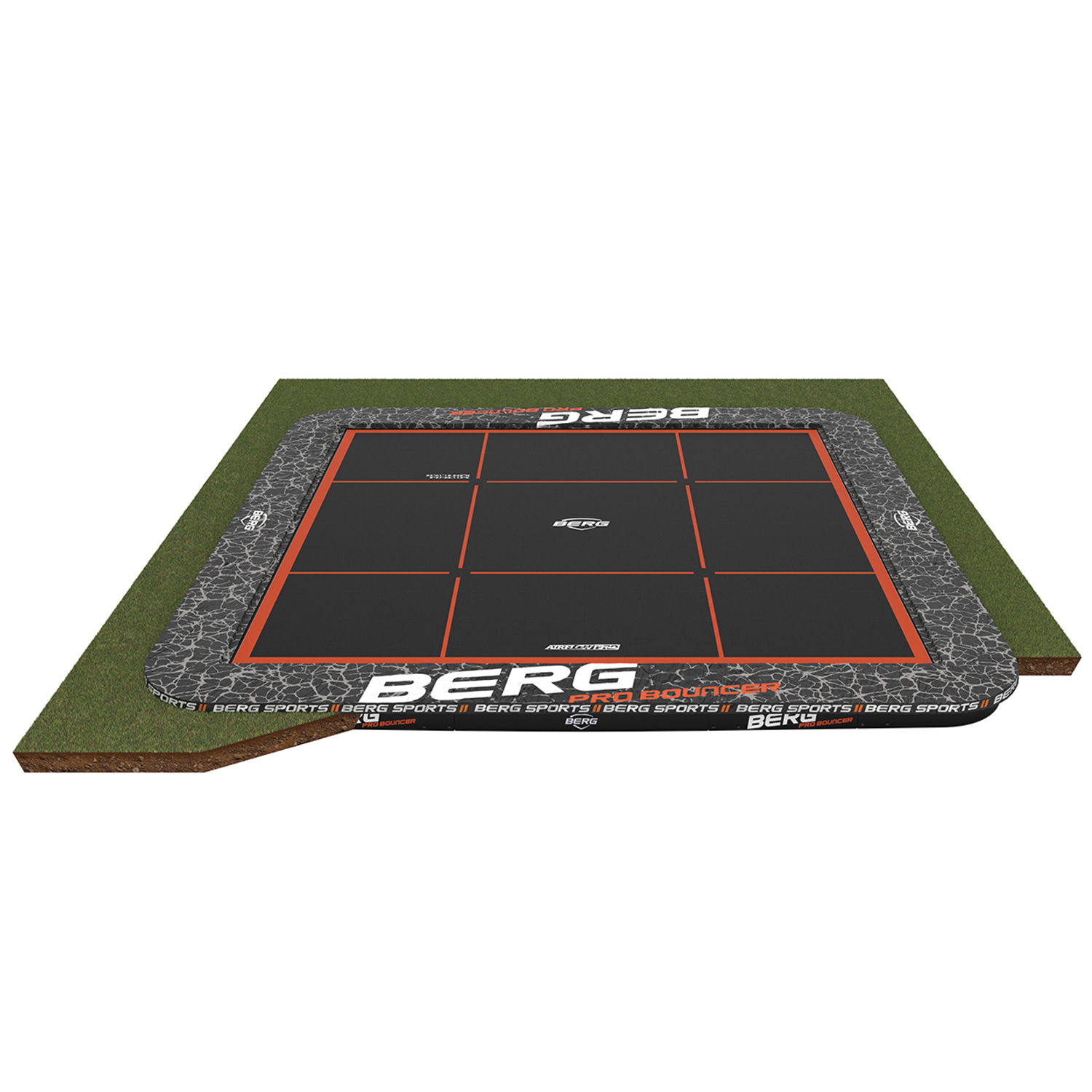 BERG Trampolin SPORTS FlatGround ULTIM Pro Bouncer 5x5 m (NEU) BERG Trampolin SPORTS FlatGround ULTIM Pro Bouncer 5x5 m (NEU)